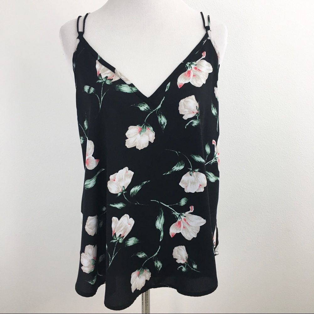 Sienna Sky | Floral Criss Cross Tank Top